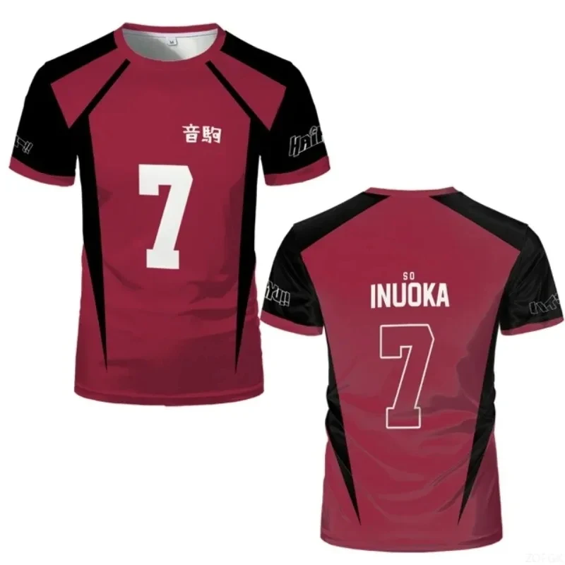 Haikyuu Nekoma High School Volleyball-Trikot Kuroo Tetsuro # 1 Kozume Kenma # 5 Anime Cosplay T-Shirt Sportbekleidung Uniform Herren Top – Detail 9