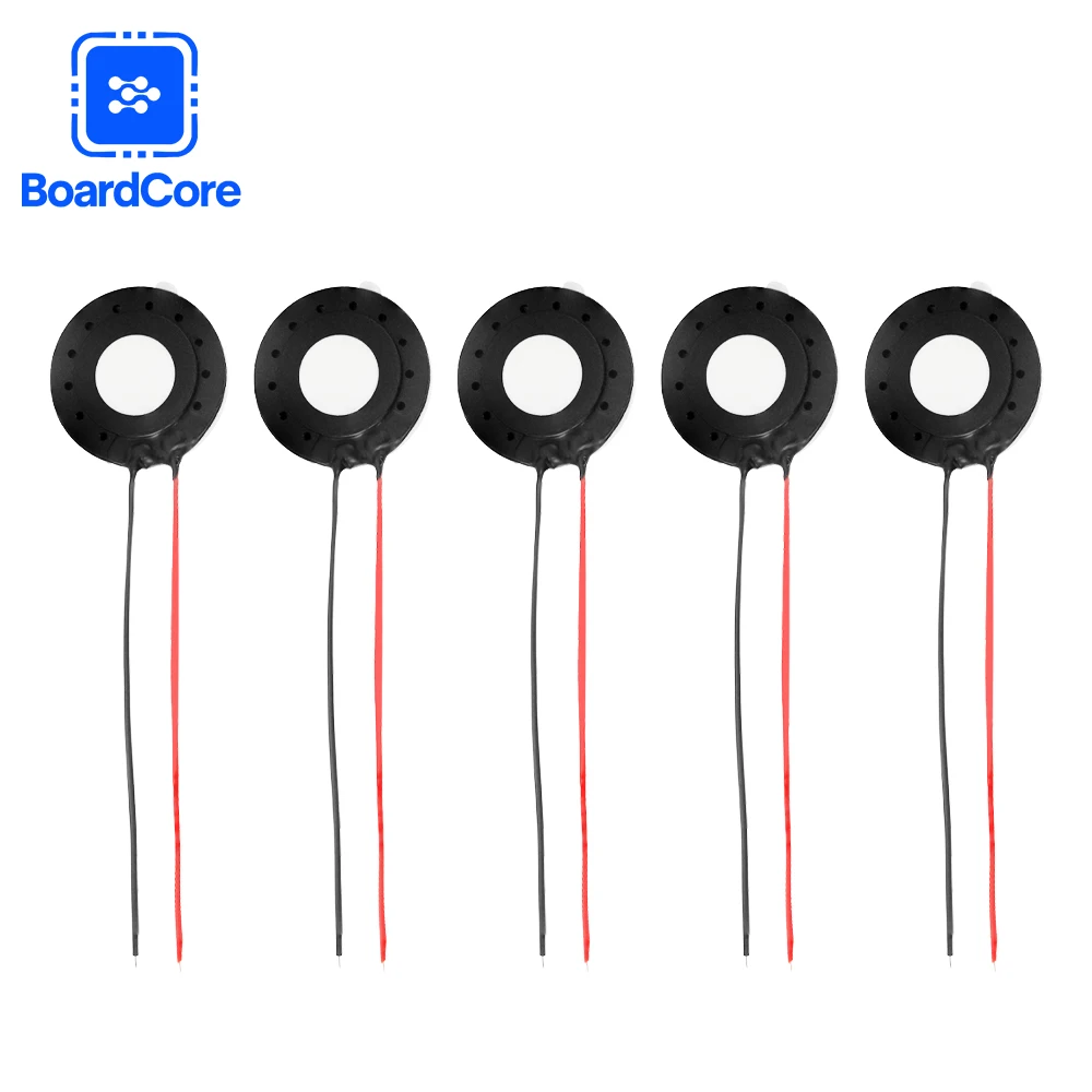 23×4.3MM 8옴 유선 라우드스피커 증폭기 세트, 원형 1W 8옴 태블릿, DIY 휴대폰, 컴퓨터, 소형 스피커 5개