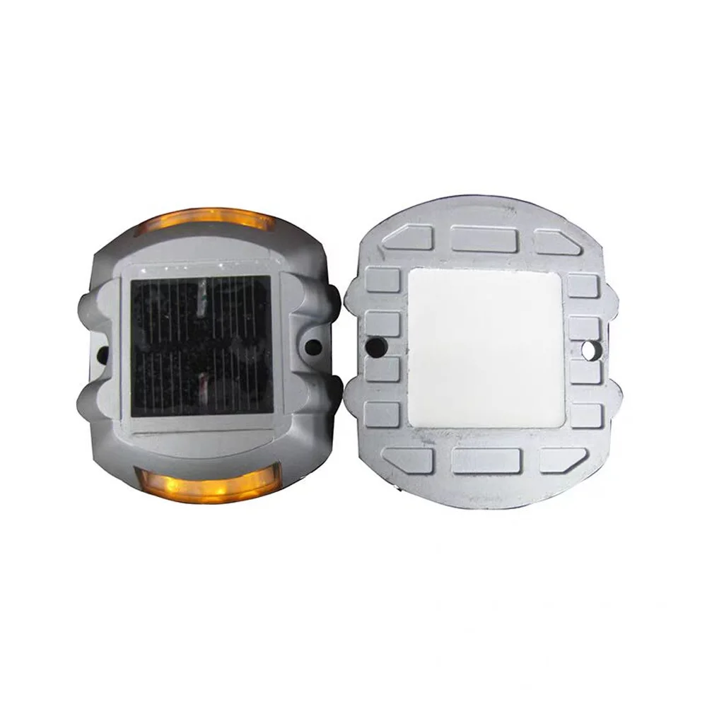 Goujons de route solaires intelligents avec capteur de mouvement – 8 feux d'avertissement à gradation automatique LED, étanches IP68 pour voies d'allée/parchage