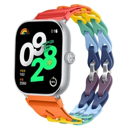 Colorful Hollow Out Silicone Strap Bracelet for Smartwatch Wristband Accessories (SL Colorful)