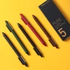 Kaco PURE Retractable Gel Ink Pen,5-Pack of Assorted Color Ink Refills,0.5mm Extra Fine Point, Coloured Glaze,School Office 3