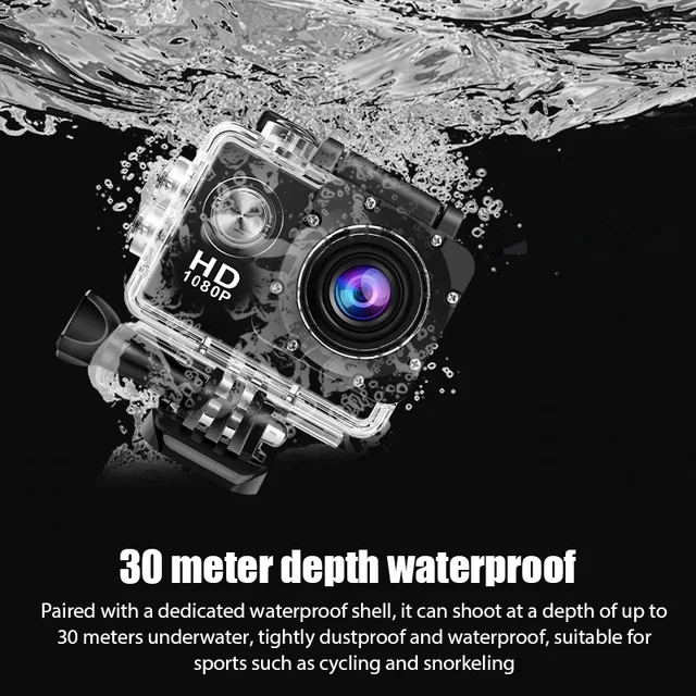 Action Camera Ultra HD 30FDS WiFi 2.0 Underwater Waterproof Cam Helmet Video Recording Camera Sports Cameras Outdoor Mini Cam DV 2