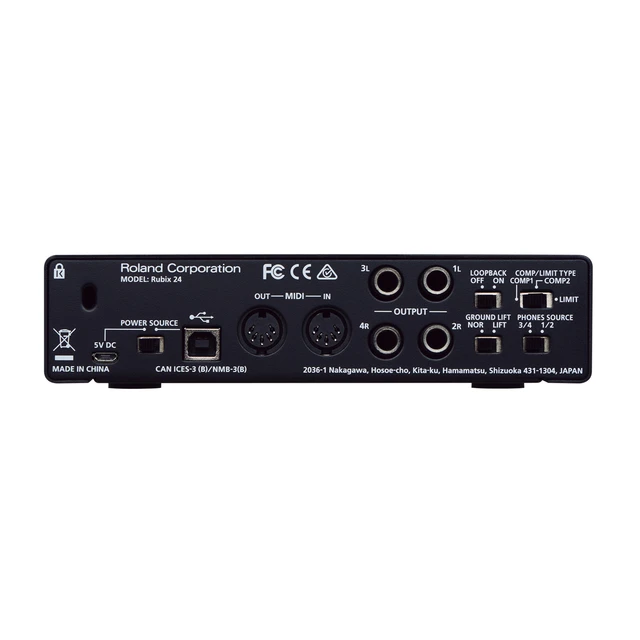 Roland Rubix24 professional 2-in/4-out USB audio interface 2 low 