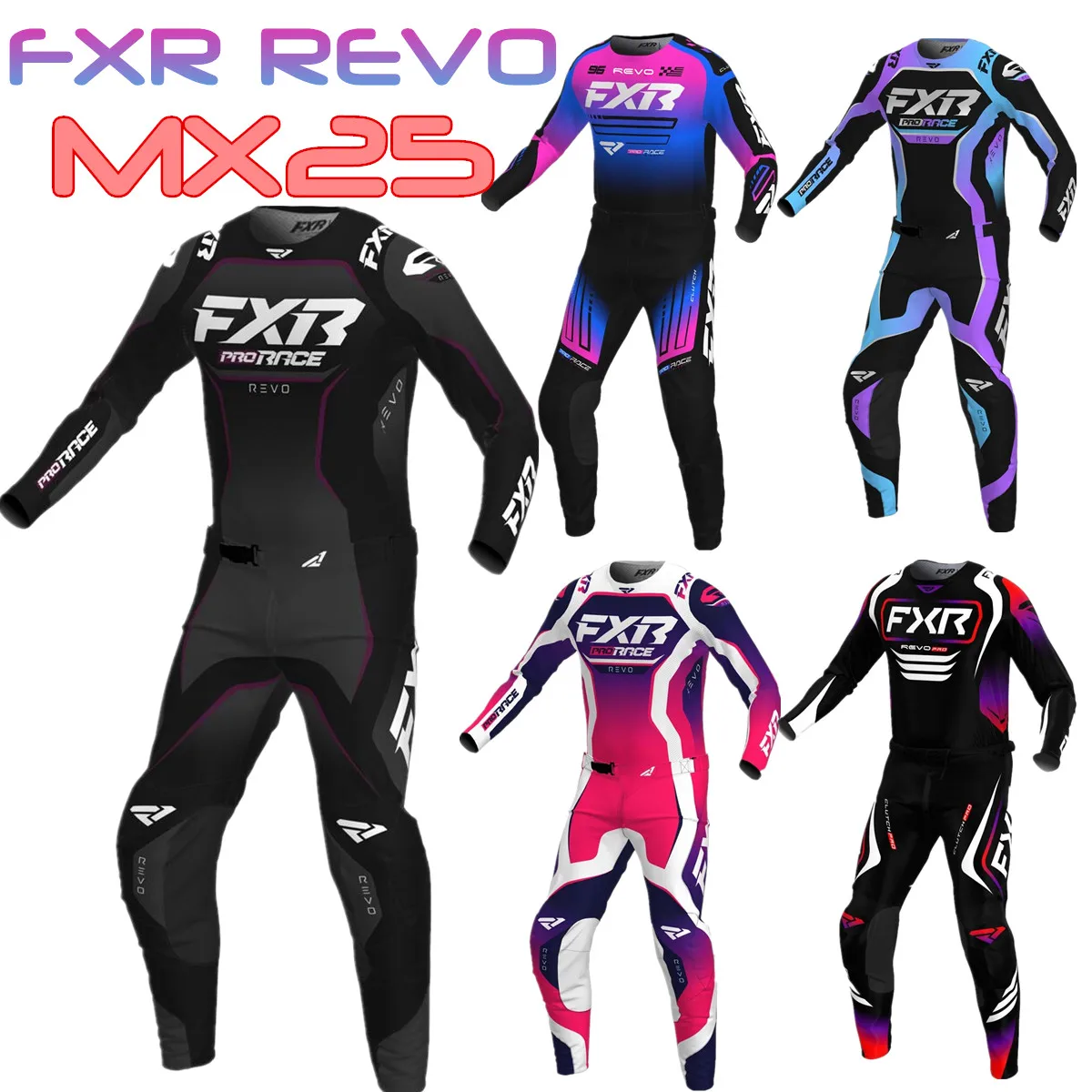 Motocross Gear Set FXR REVO Dirt Bike Jersey And Pant Enduro Motorcycle