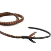 240CM Real Leather Horse Whip Bull Whip, Genuine Leather Bull Whip Cowhide Horse Riding Whip 5