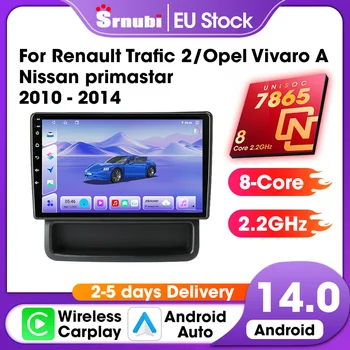 Srnubi Carplay para Renault Trafic 2, Opel Vivaro A, Nissan Primastar 2010-2014, Radio Android Auto, Navegación Multimedia 1