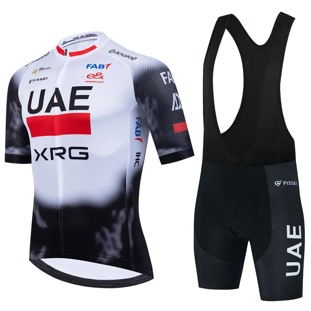 New UAE Cycling Set Men Summer Breathable MTB Bicycle Cycling Clothing Mountain Bike Wear Clothes Maillot Ropa Ciclismo