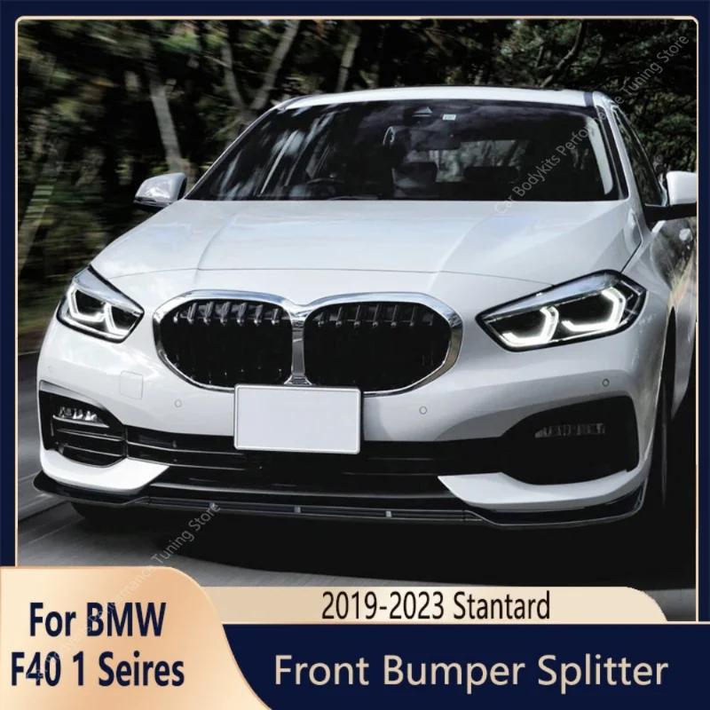 

Performance Style Front Bumper Lip Spoiler Splitter Diffuser Cover Guard For BMW F40 116i 116d 118i 118d 120i 120d 2019-2023 Mod