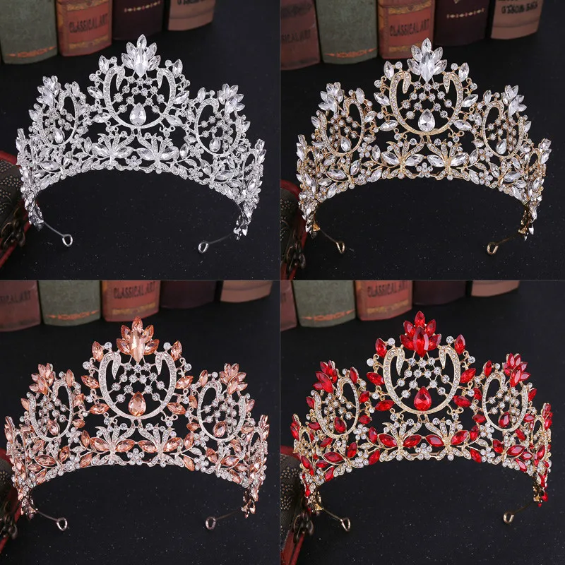 

Bridal Crown For Wedding Bride Gold Crystal Baroque Wedding Tiara Bridal Crown For Wedding Bride