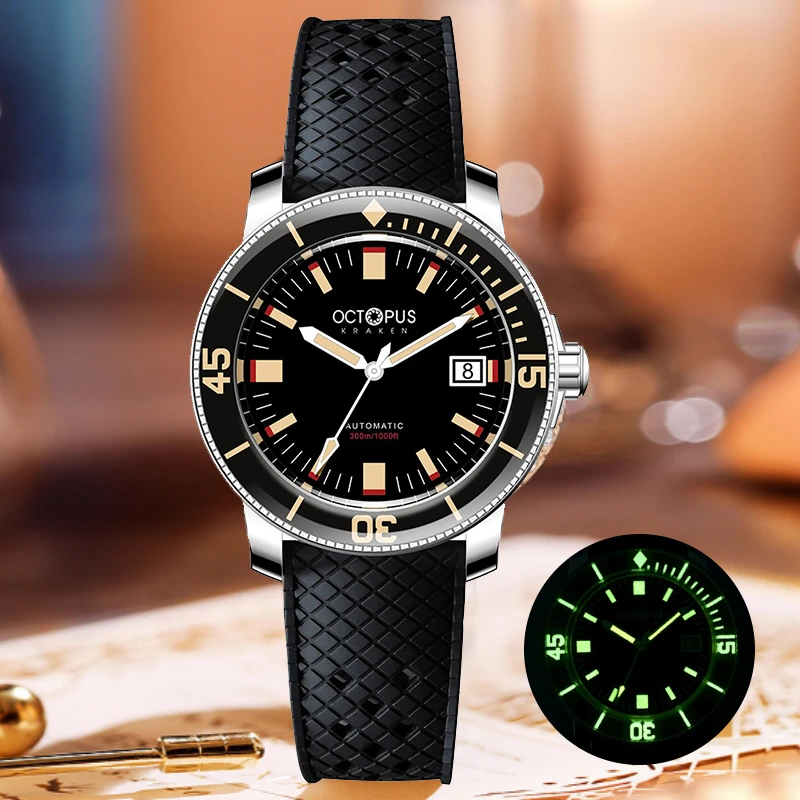 Octopus Kraken Dive Watch Vintage Homage Automatic Mechanical Watches