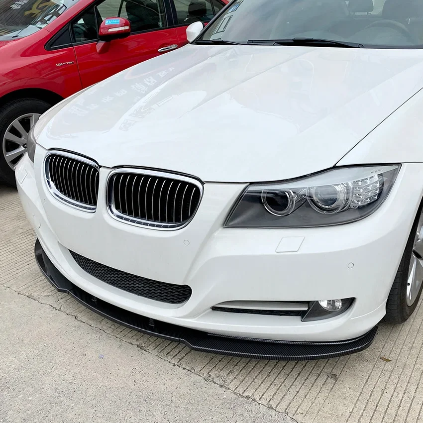 BMW 3 시리즈 E90 E91 LCI 320i 2009-2012 자동차 앞 범퍼 립 부품 스플리터 앞 블레이드 바디 키트 가드 커버 액세서리