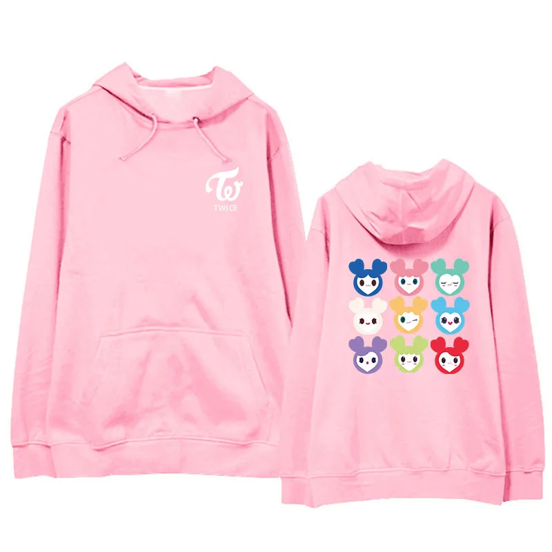 KPOP LOVELYS Album Hoodie Hip Hop Casual Loose Hooded Clothes Pullover Print Long Sleeve Sweatshirts kawaii Cartoon hoody 4