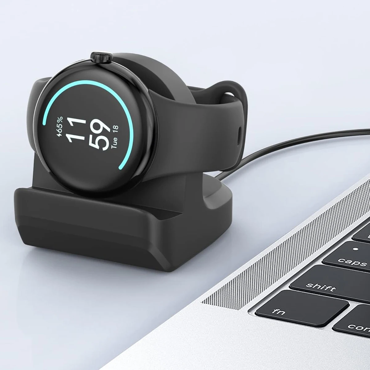 Soft Silicone Wireless Charging Stand for Google Pixel Watch Accessories