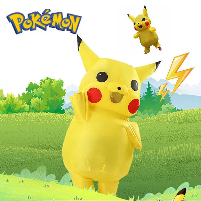 Fantasia Pikachu Inflável Pokemon Infantil Cosplay G0