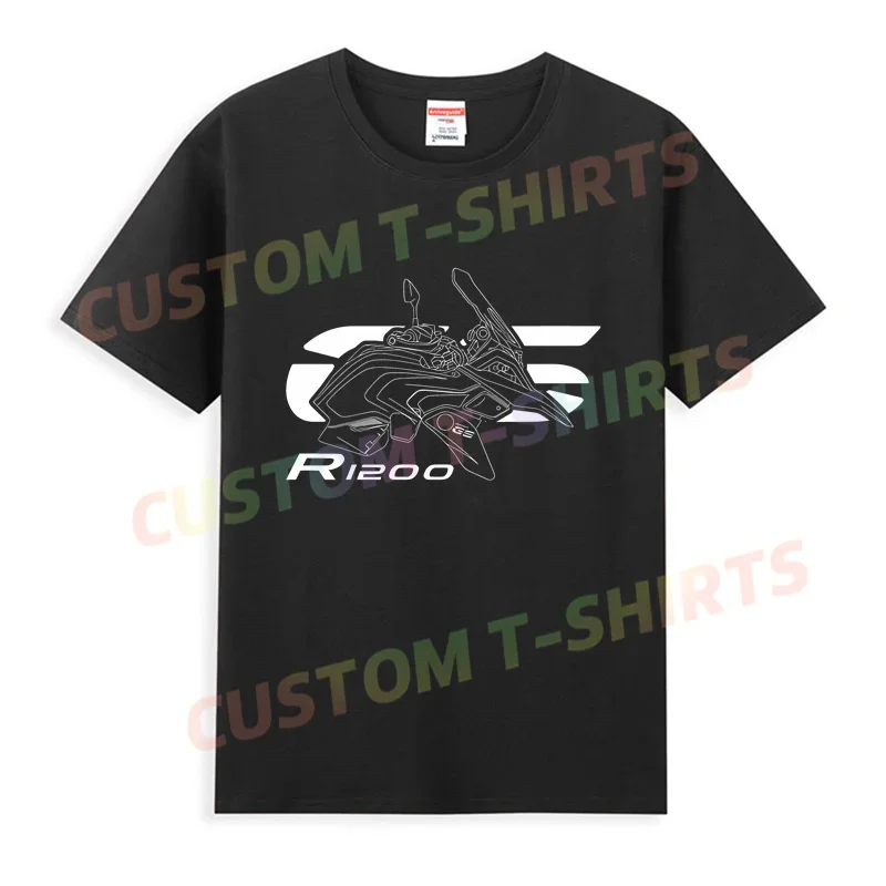2024 Men T Shirt Casual R 1200 GS Silhouette Style T-shirt Graphic Oversized Sports Tops Comfortable Streetwear S-3XL Cool Tee