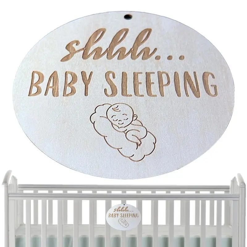 

Sleeping Sign Decor Do Not Disturb Nursery Sleeping Sign Smooth Surfaces Decoration Supplies For Door Knob Nursery Kid's Room