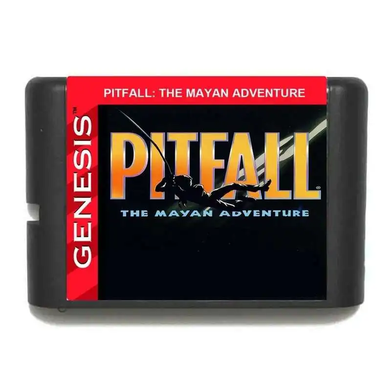 PITFALL THE MAYAN ADVENTURE 16bit MD Game Card for Sega Mega Drive for Genesis memory card,game card,video game cartridge