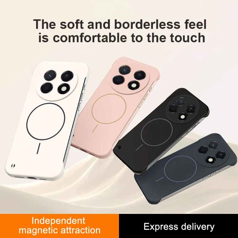 MagSafe Frameless Shockproof Matte Hard PC Case - Ultra Thin Back Cover