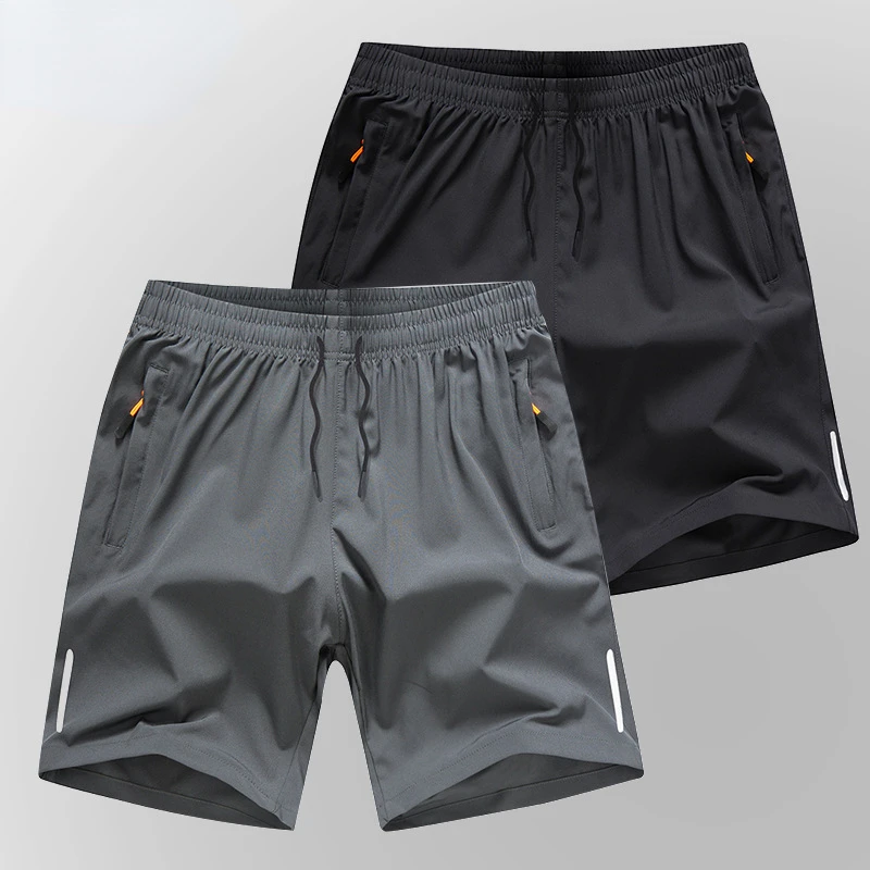 Running Shorts Sports Shorts Fitness Pants Ice Silk Plus Size Basketball Shorts Thin Running Loose Pajama Pants Beach Quick-Drying Breathable Gym Pants