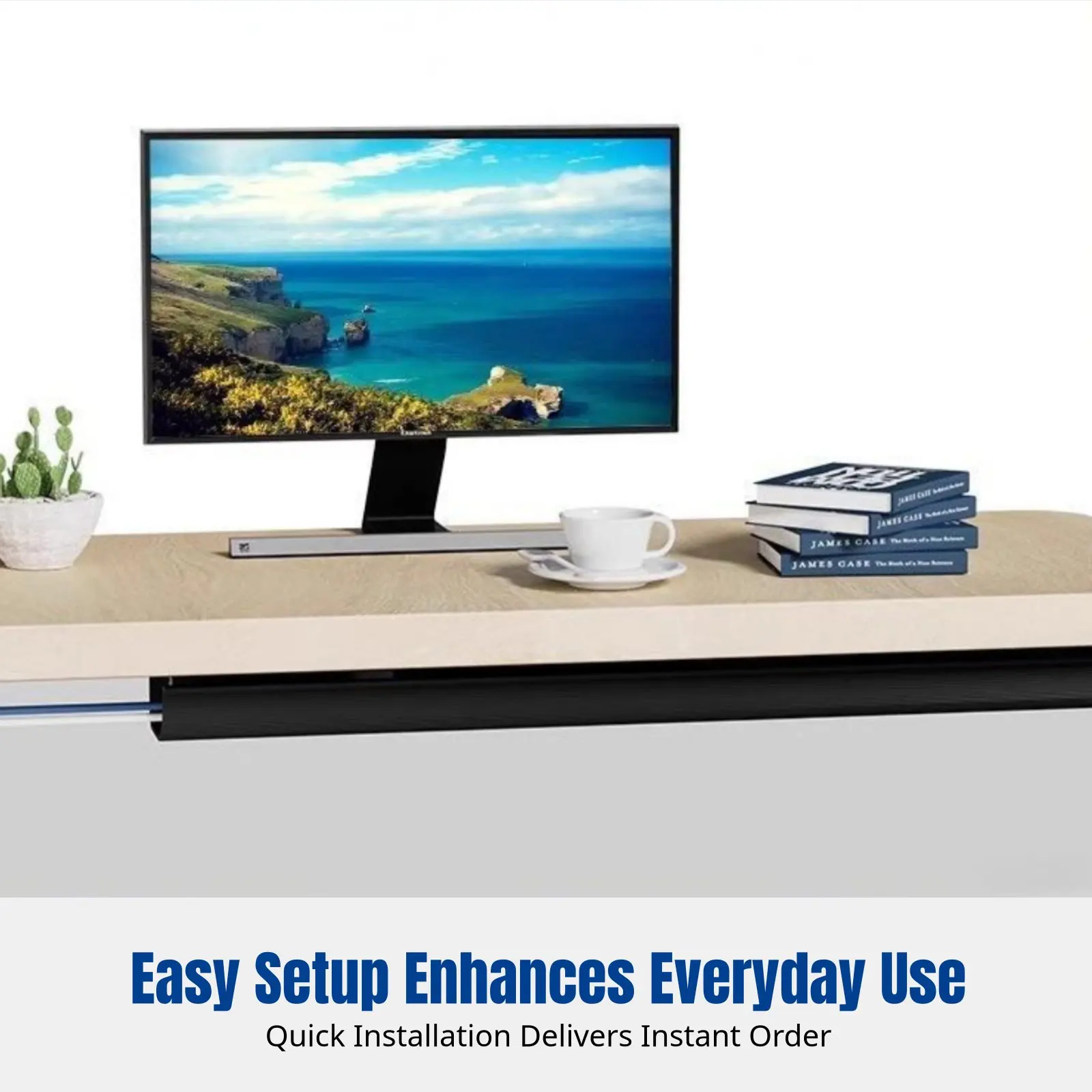 책상 아래 코드 정리함, 컴퓨터 와이어 관리 트레이, 데스크탑 케이블 보관함, 다양한 색상, 간편한 설치