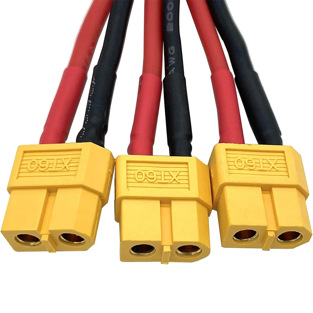5 Pezzi Cavo Di Prolunga XT60 20 Cm Spina 14 AWG Volte Donna Batteria - Foto 2