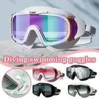 Electroplating Gradient Design Swimming Goggles Waterproof Professional Diving Goggles Anti-fog High-definition And Large F R7W3 2