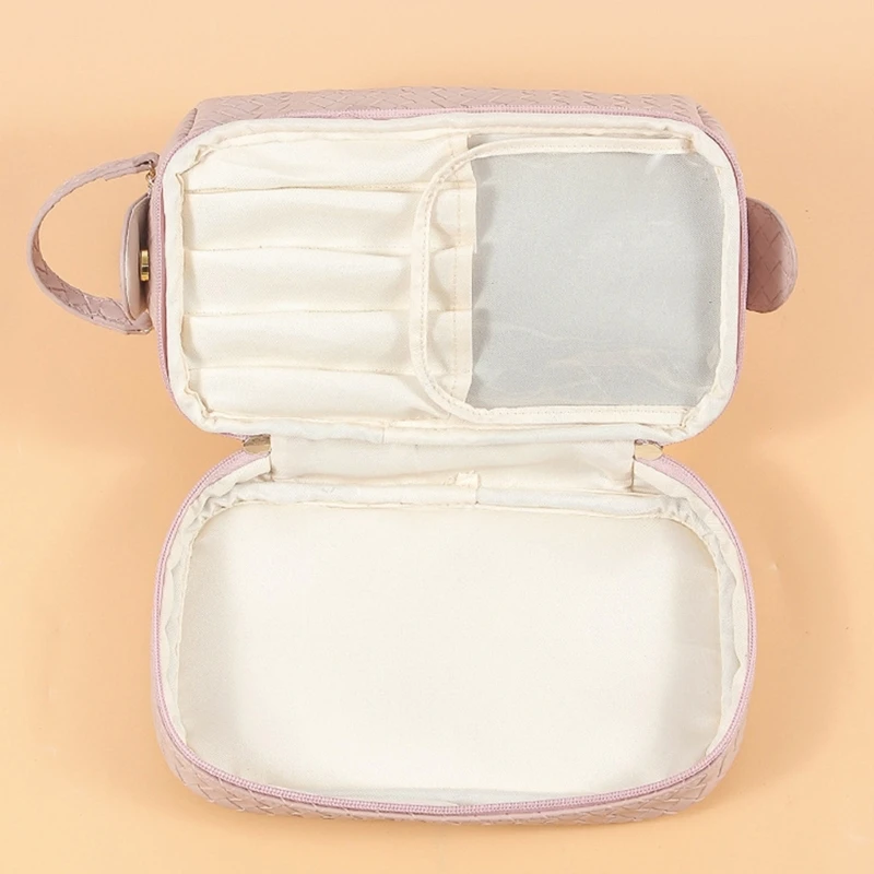 Multifunctional Storage Makeup Bag PU Leather Travel Cosmetic Bags for Women