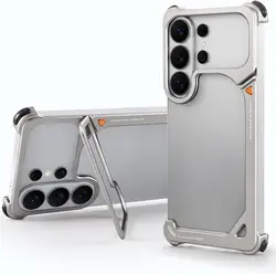 Aluminum Bumper - Slim Shockproof Minimalist Design with MagSafe Compatibility - Galaxy S26 Ultra (Silver)