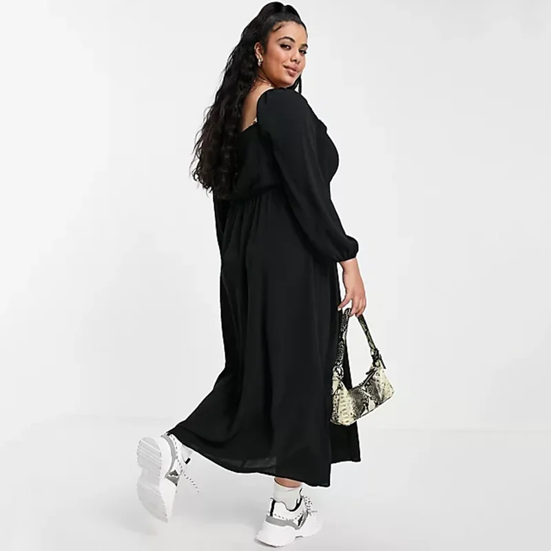 Plus Size Square Ruched Neck Elegant Dress Women Long Sleeve Loose Summer Spring Casual Dress Ladies Large Size Maxi Dress 6XL - AliExpress 200000345 Plus Size Square Ruched Neck Elegant Dress Women Long Sleeve Loose Summer Spring Casual Dress Ladies Large Size Maxi Dress 6XL - AliExpress 200000345