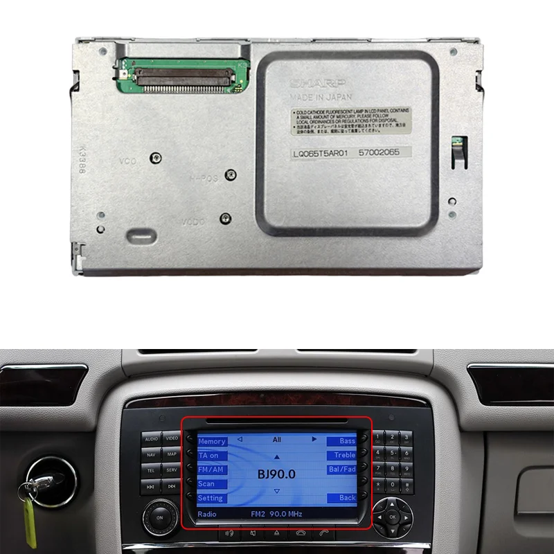 Display LCD Originale da 6,5 Pollici LQ065T9AR02U LQ065T9AR02 per Navigazione DVD Auto Mercedes