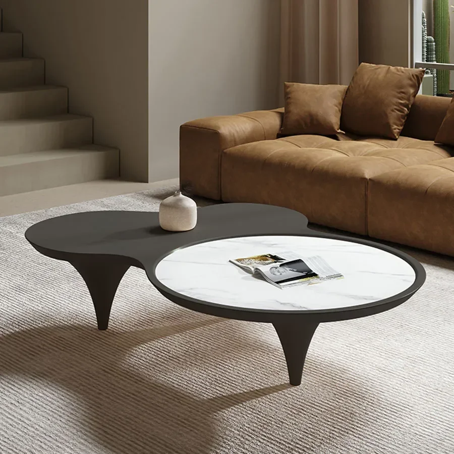 

Unique Coffee Table Modern Living Room Nordic Home Coffee Table Platform Ornament Round Corner Korean Stolik Kawowy Home Decor
