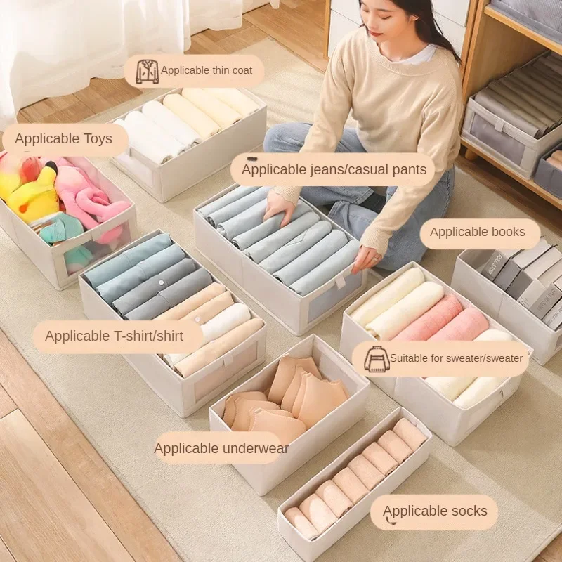 Organizadores de almacenamiento de armario visibles, cajón de