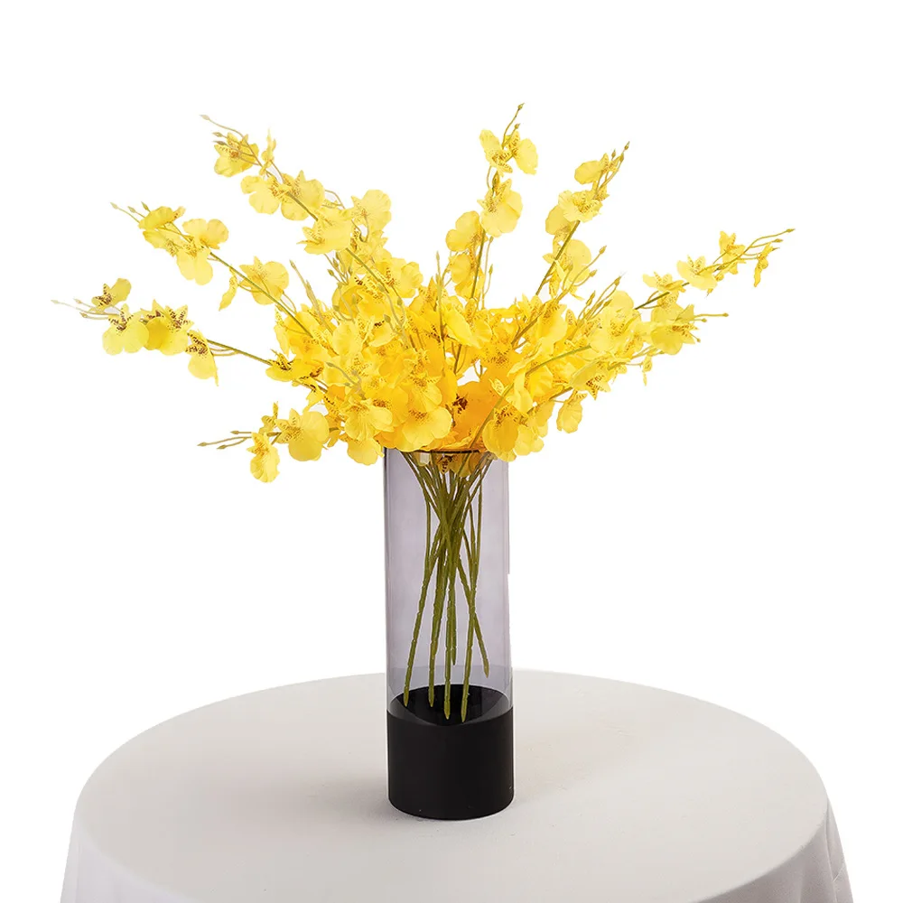 

Мини-Орхидея, танцующая на ощупь, Искусственный Свадебный букет, украшение для свадебвечерние, дома