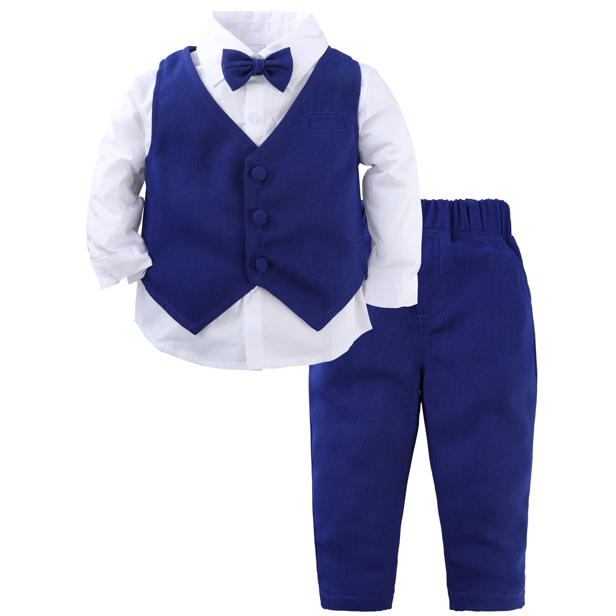 Regalo Bebe Niño Traj Para Niños Guapos Ropa Formal Para Niños Moquin Para  La Boda Bautizo Niño, image size:1200x1200
