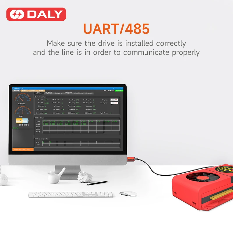 Daly WiFi BMS 3S 4S 8S10s 13S 12S 13S 14S 16S 17S 20S 24S Smart BMS 60A 80A 100A 150A 200A 500A Lifepo4 Li-Ion Lto Batterie