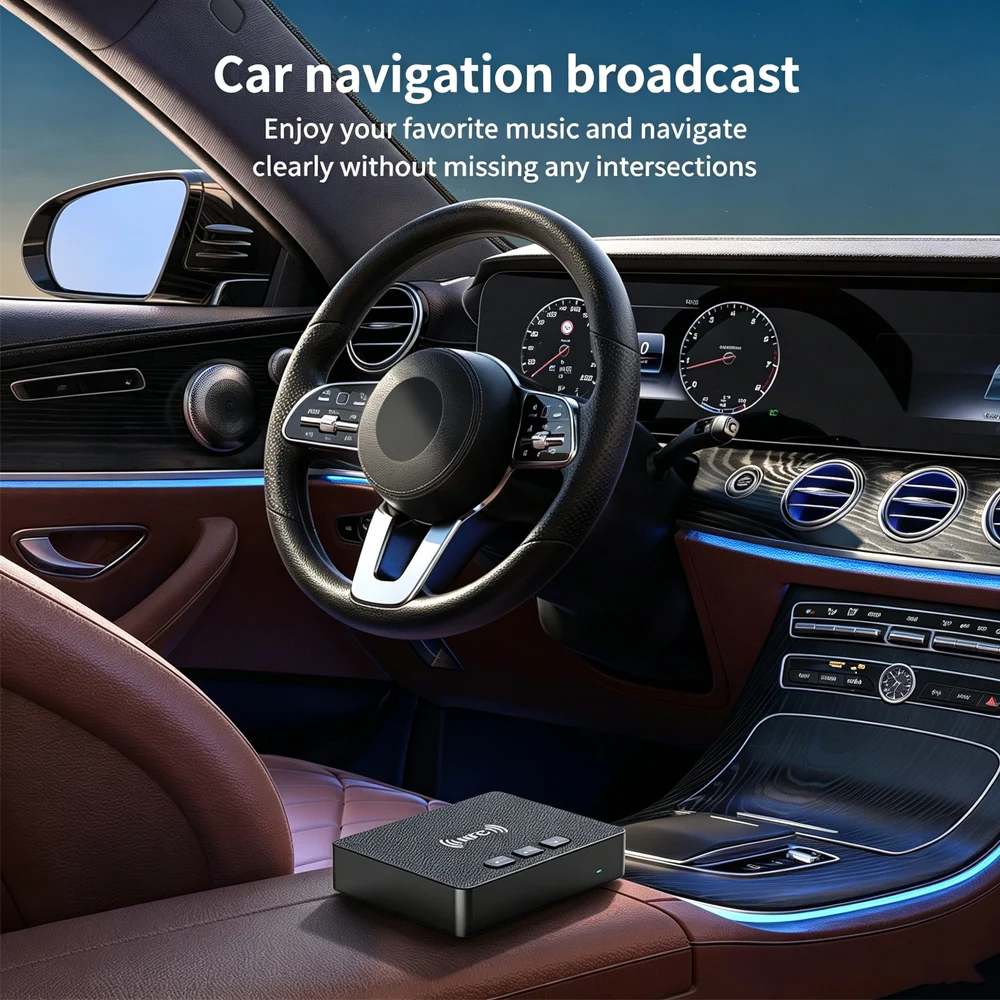 KEBIDU 블루투스 6.0 오디오 리시버 NFC 무선 어댑터 3.5mm AUX RCA HIFI 스테레오 차량용 음악 키트 U-디스크 재생 TV PC 스피커용 Bluetooth 6.0 Audio Receive