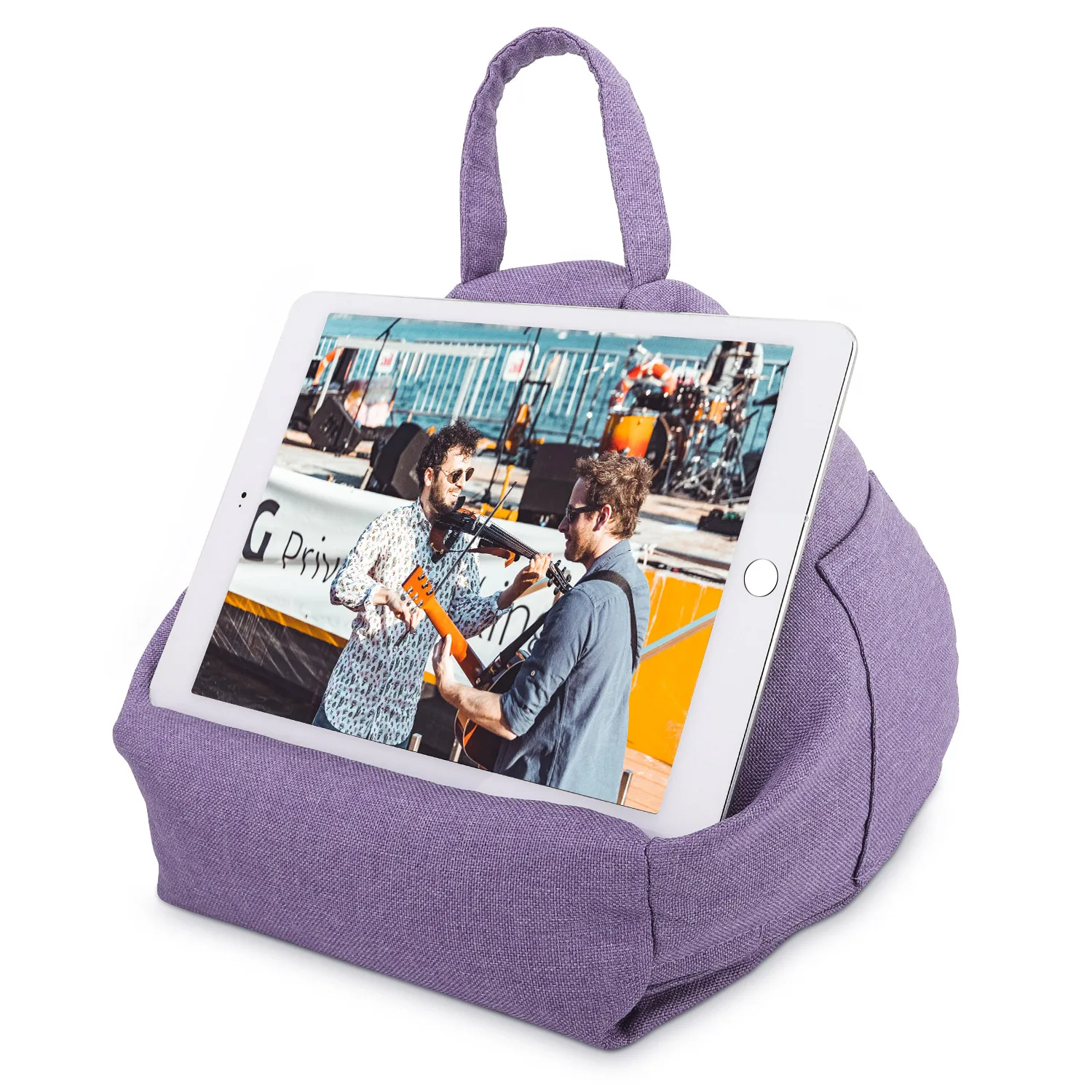 pour oreiller de support de coussin doux pour lit et cadeau de noël pour tablettes du matin ipad pro dock