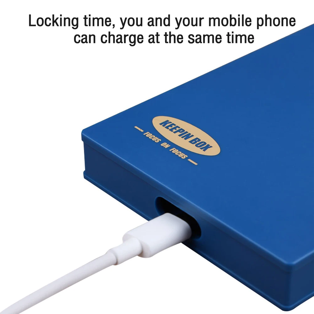Keepin Box Mobile Phone Timing Lock Box Portable Smartphone Locking Case  Student Self-Discipline Universal Cell Timing Bag New