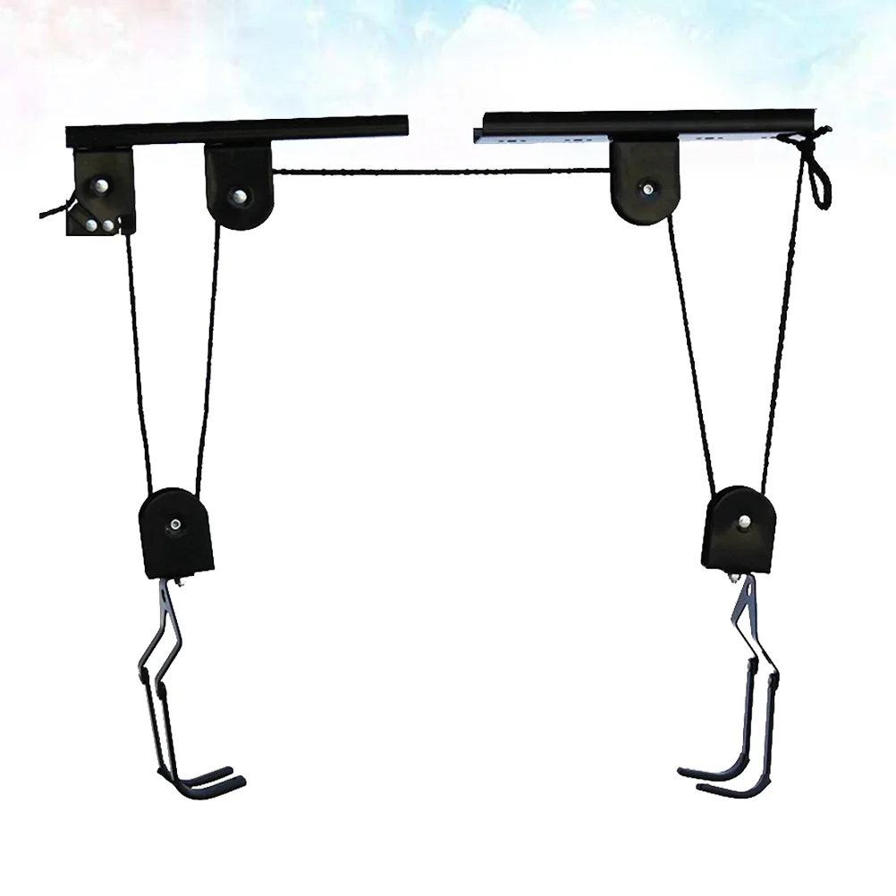 

Mountain Bike Storage Hooks Stands Heavy Duty Bike Hangers up to 25KG (Black)