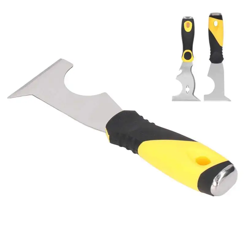 Putty Scraper Stainless Steel Plastic Tappable Tail Multifunctional