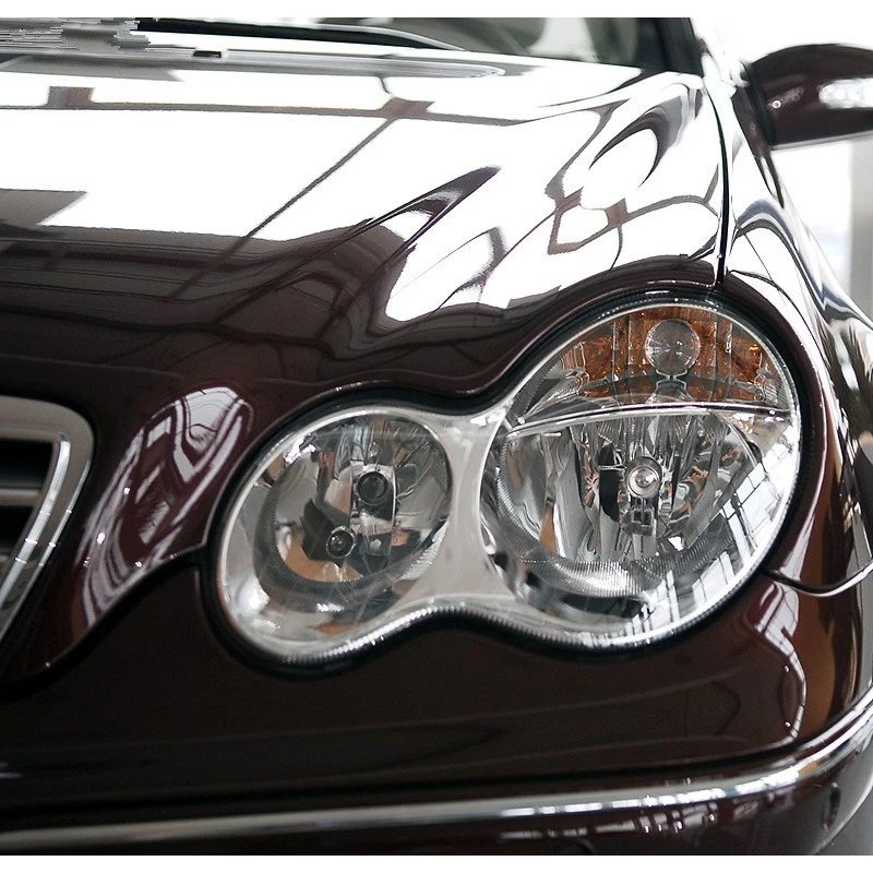 PAIR HEADLIGHT LENS Cover Lampshade For Mercedes Benz C-Class W203 2001