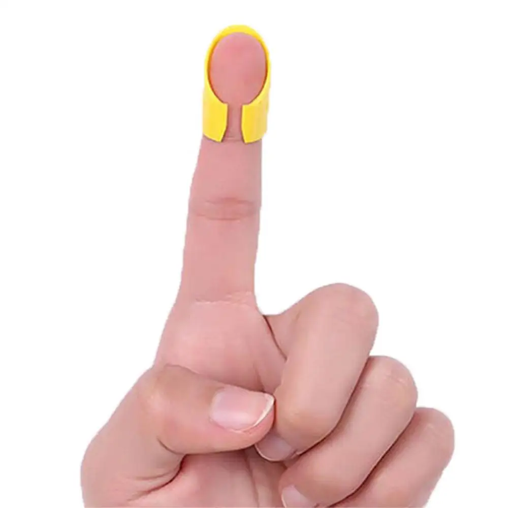Picks Plastic Fingertip Protectors Guitar Ukulele Thumb Finger Nail Set Fingerguards Thumb Finger Nail Protect Cover 5Pcs