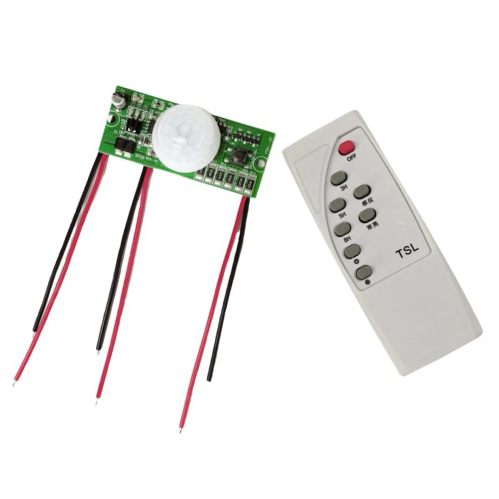 3.2 V 3.7 V Solar Lamp Board Controller Module Infrared Human Body Induction Solar Street Light Driver Board with Remote Control