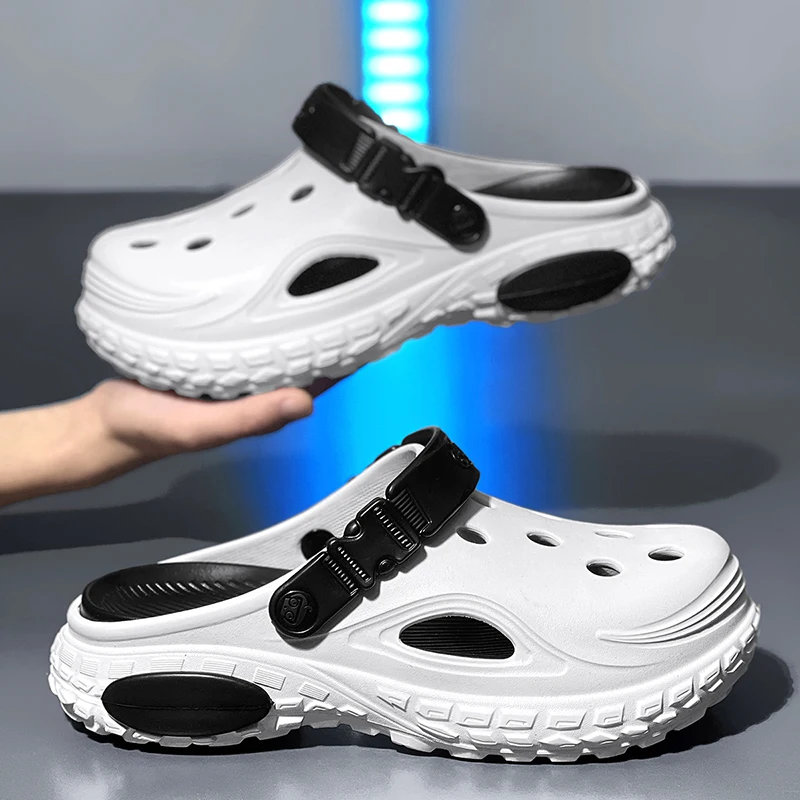 Men's Summer EVA Garden Clogs - Stylish Beach & Indoor Bathroom Sandals