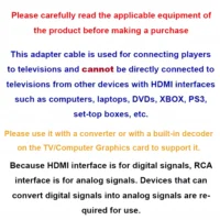 HDMI-compatible to 3RCA Cable 1.5M with HDMI 1.4 to AV Cord HD Audio Video Wire - Image 5