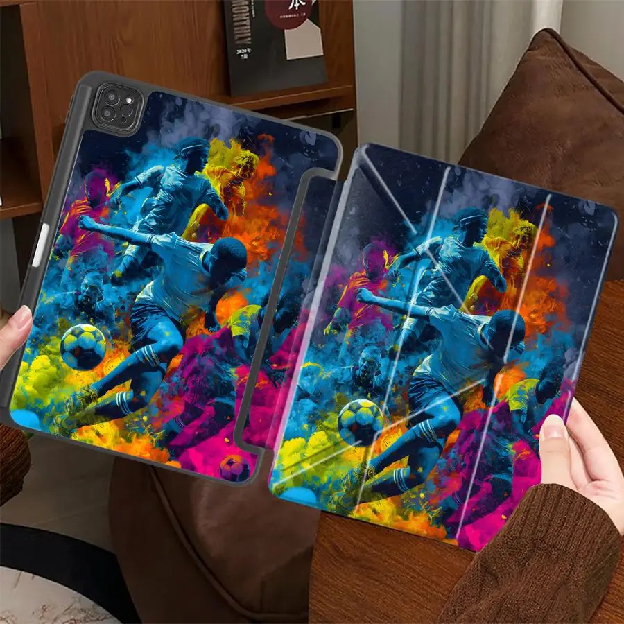 Soccer Match Premium Tablet Case with Holder and Cover