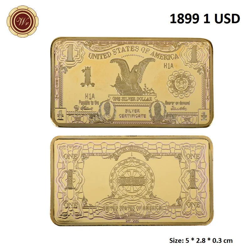 Luxurious Gold/Silver Plated US Dollar Design Souvenir Coin Set - Elegant Collectible and Business Gift