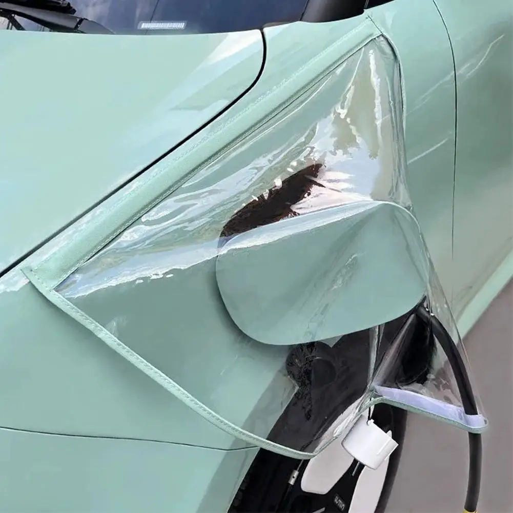 Waterproof Magnetic Transparent EV Charging Port Rain Cover