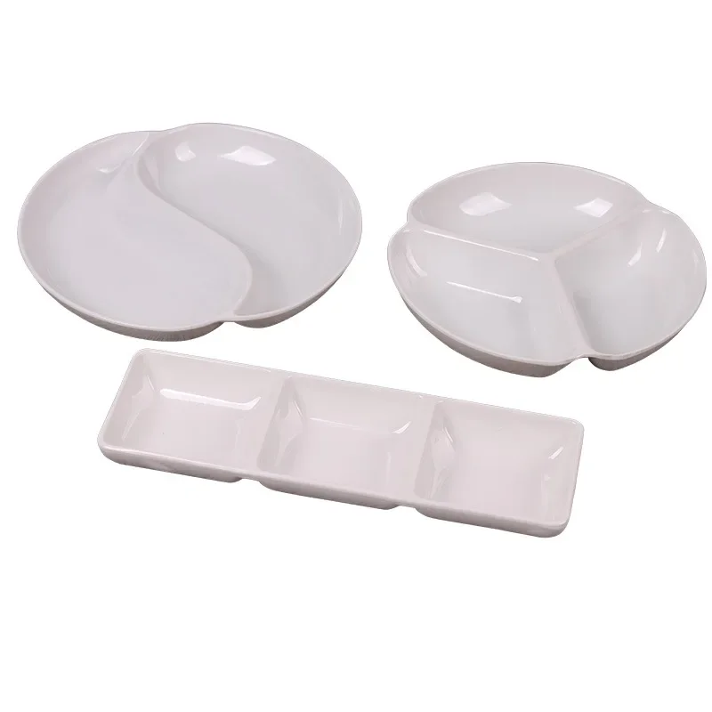Multi-specification Imitation Porcelain Plastic Palette Gouache Watercolor Chinese Painting Pigment Cream Color Mixing Dish