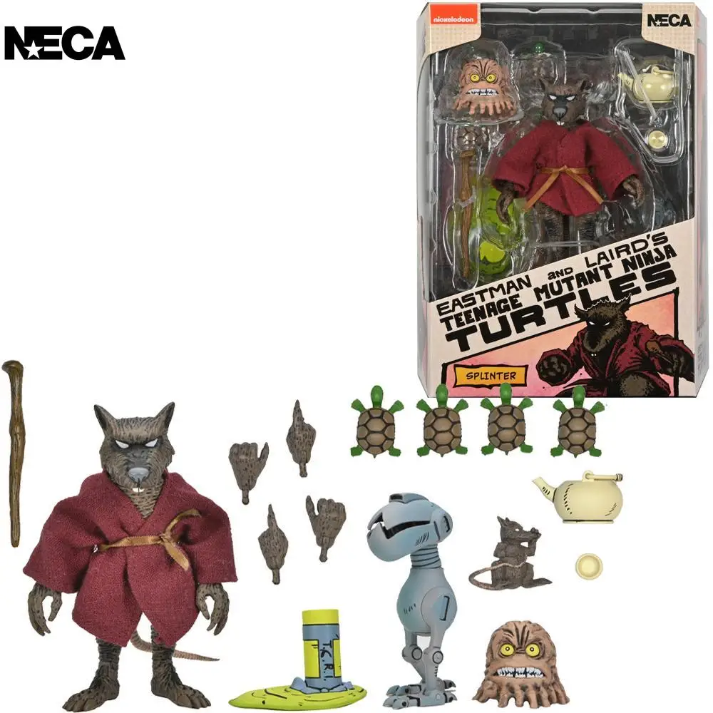 

Neca Teenage Mutant Ninja Turtles (Mirage Comics) Splinter 7 Inch Action Figure Toy Model Gift Collectibles New Original 54309